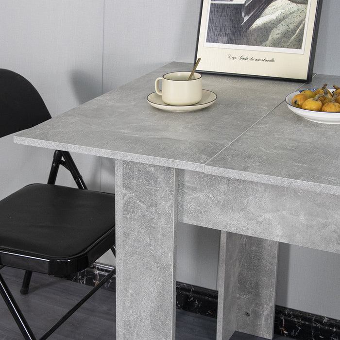 Tavolo Allungabile Cucina Sala Pranzo da 110 a 150x70x78 cm Cemento Estensibile