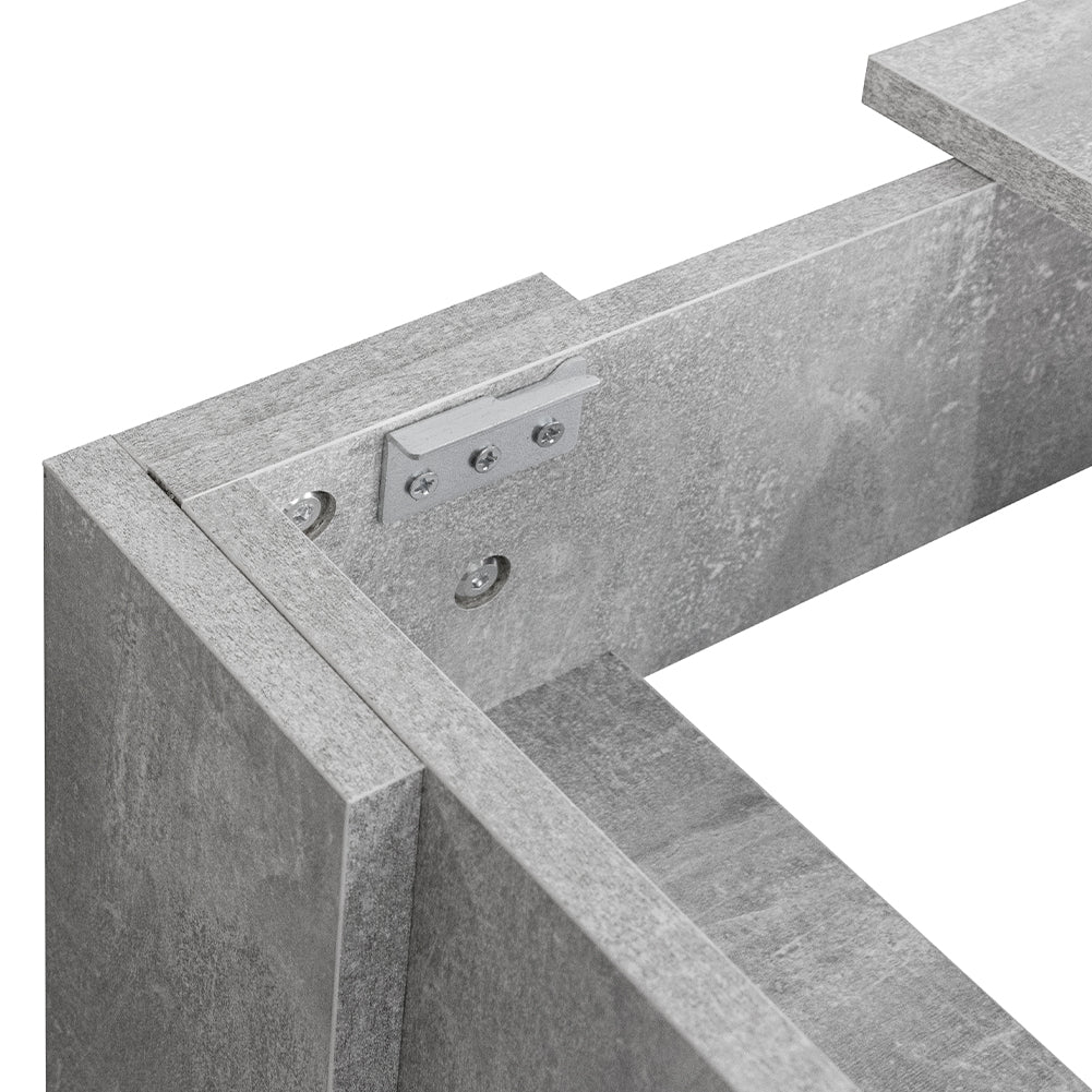 Tavolo Allungabile Cucina Sala Pranzo da 110 a 150x70x78 cm Cemento Estensibile