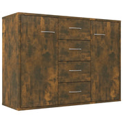 Credenza | Madia | Buffet da pranzo | Armadio da pranzo Rovere Fumo 88x30x65 cm in Legno Multistrato