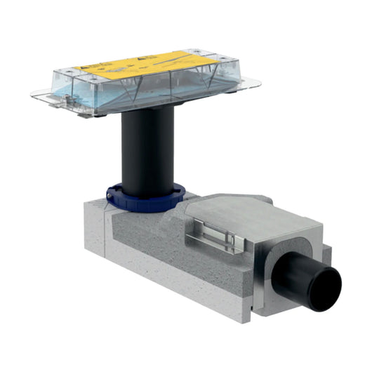 KIT MONTAGGIO GREZZO PER CANALETTE PER DOCCIA A PAVIMENTO CLEANLINE PER ALTEZZA DEL MASSETTO 90-220M - ALTEZZA CHIUSURA IDRAULICA 50MM.ALTEZZA MASSETTO 90-220M  - GBR