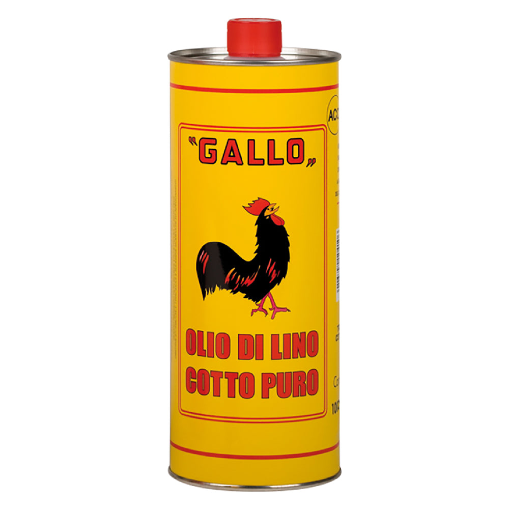 OLIO DI LINO COTTO PURO lt 1 gallo- 20 pezzi  - SPRINTCHIMICA