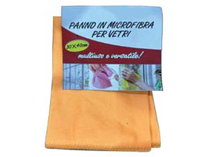 PANNO IN MICROFIBRA PER VETRI- - cm.30x40 - 12 pezzi XTRA