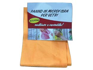 PANNO IN MICROFIBRA PER VETRI- - cm.30x40 - 12 pezzi XTRA