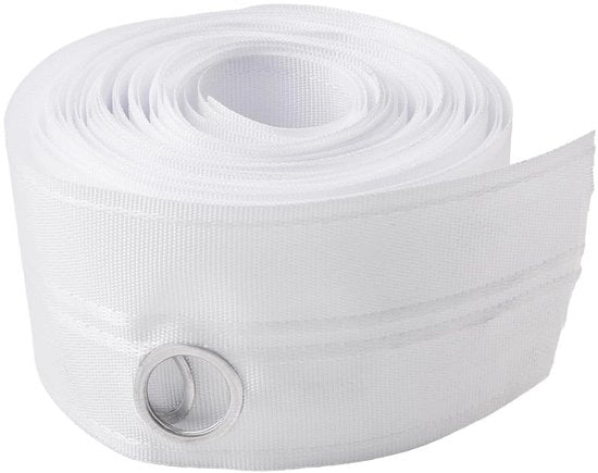 Telaio per tenda 10 m - Polipropilene - Flessibile - Rimovibile - Opacizzante - 22 mm Diametro foro - Ecologico - Nastro per tenda