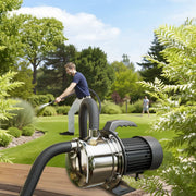 Elettropompa domestica JET110S acciaio inox 1100W 4.600 l/h Pompa da giardino portatile