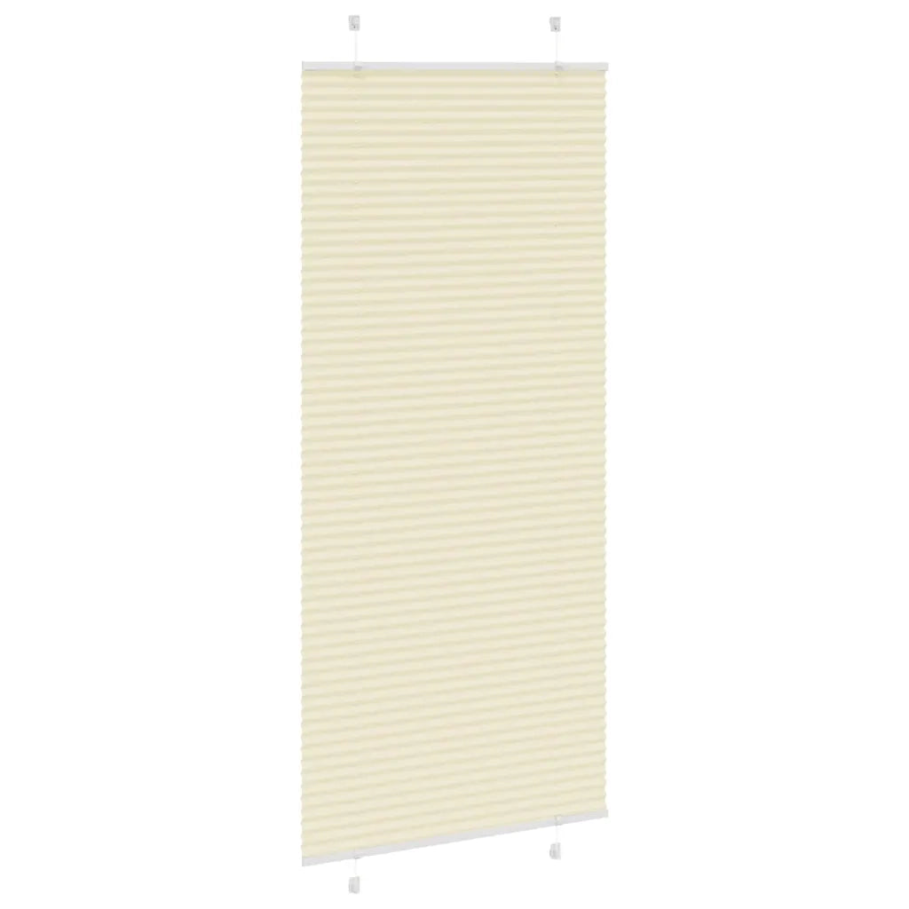 Tenda Plissettata Crema 95x200 cm Larghezza Tessuto 94,4 cm 4015312