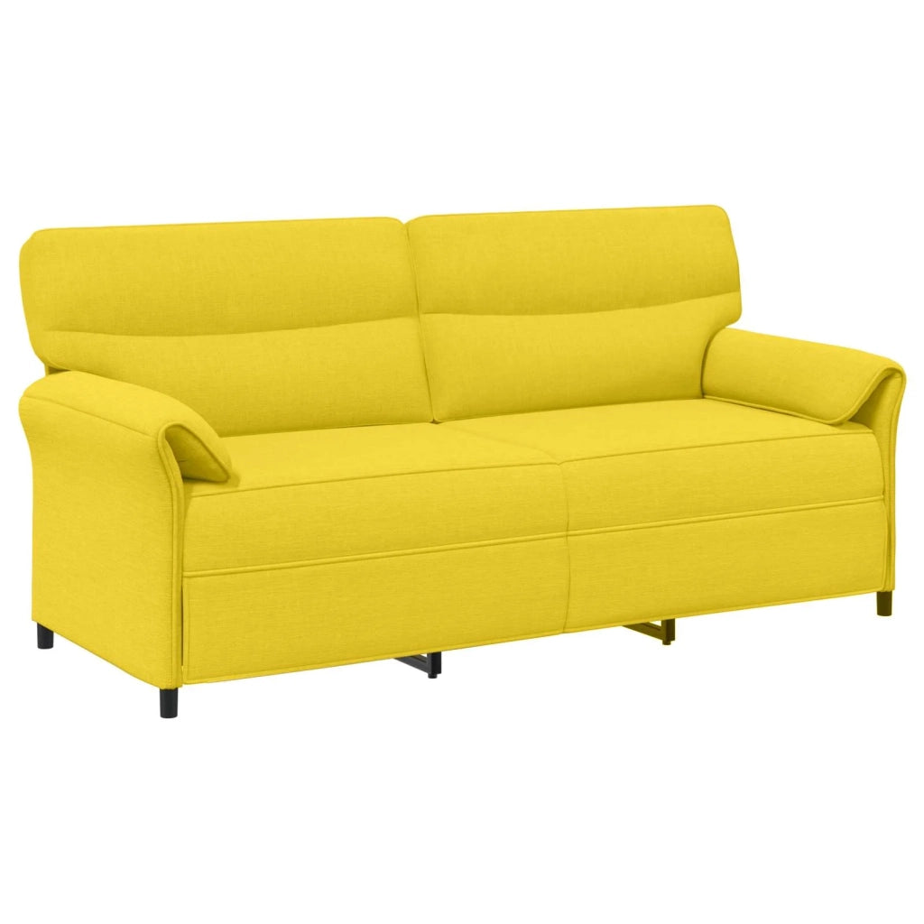 Set di divani 2 pz Giallo Chiaro Tessuto 3424881