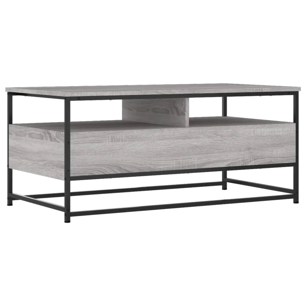 Tavolino da Salotto Grigio Sonoma 100x51x45cm Legno Multistrato 835287