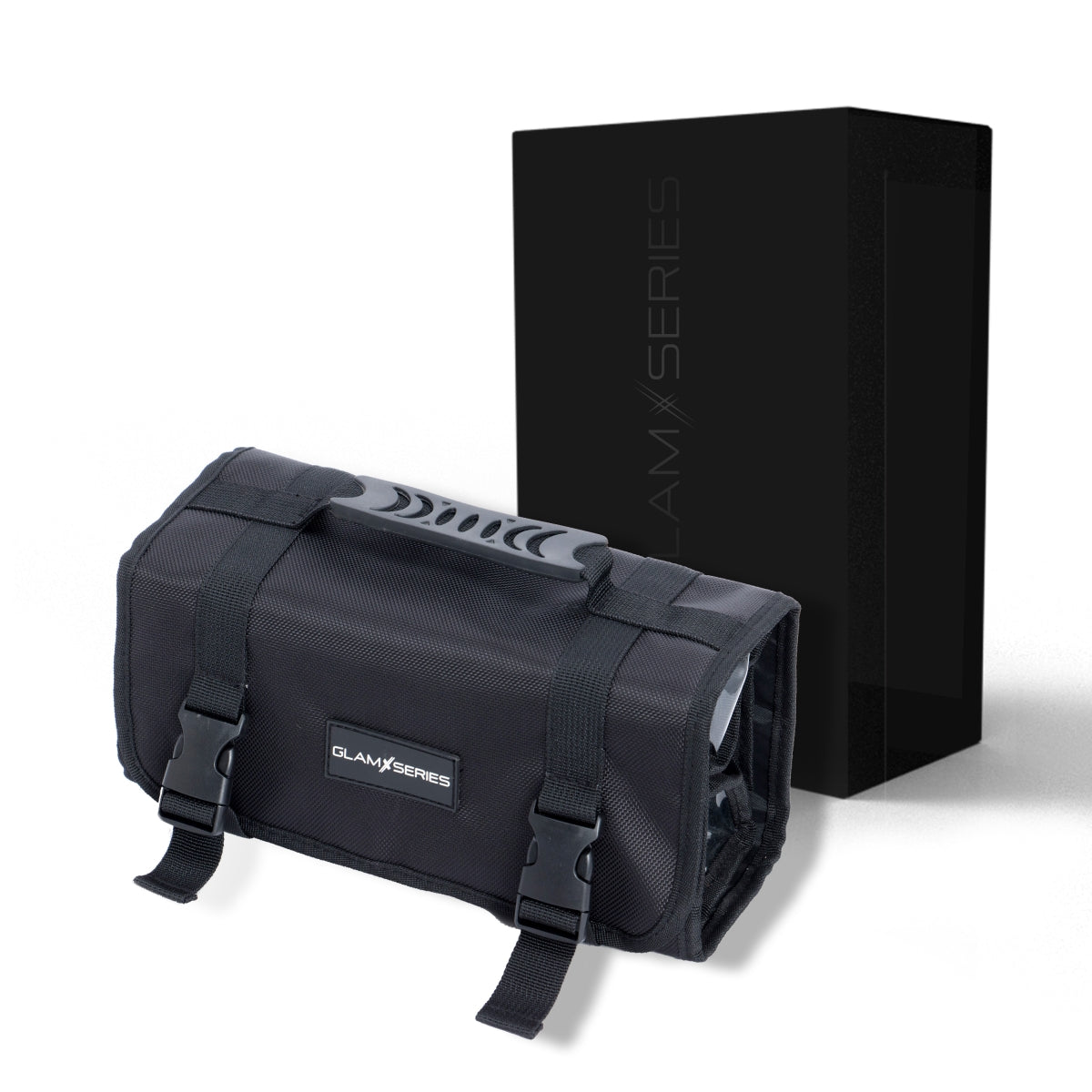 GlamSeries GlamOrganizer Organizer trucco 230 x 120 x 180 mm arrotolabile, beauty case con 4 astucci trasparenti