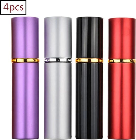 Spruzzatore di profumo da 10 ml, spruzzatore di profumo portatile, diffusore di profumo da viaggio (4-pack)