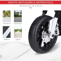 Moto Elettrica per Bambini da 6V con Rotelle, Fari e Musica, in PP e Metallo, 105x52.3x62.3 cm, Rosso