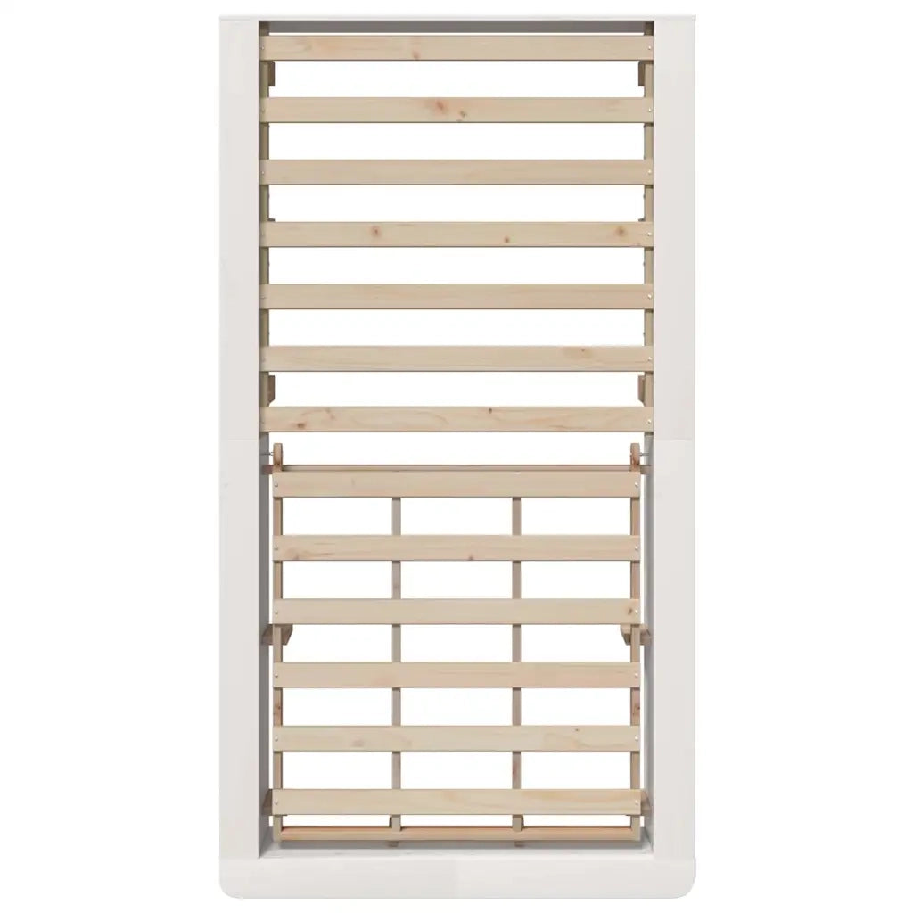 vidaXL Struttura del letto con archiviazione Bianco 90 x 190 cm legno