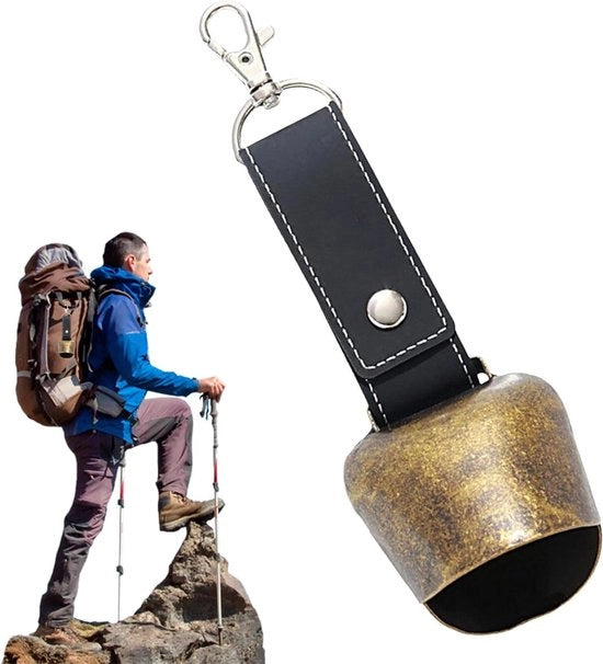 Anti-beren-klokken per camminatori - Mini-koeienklokken vintage - Suona per camminare e per il camping - Attività all'aperto - Campanelli anti-beren - Tas - (C1)