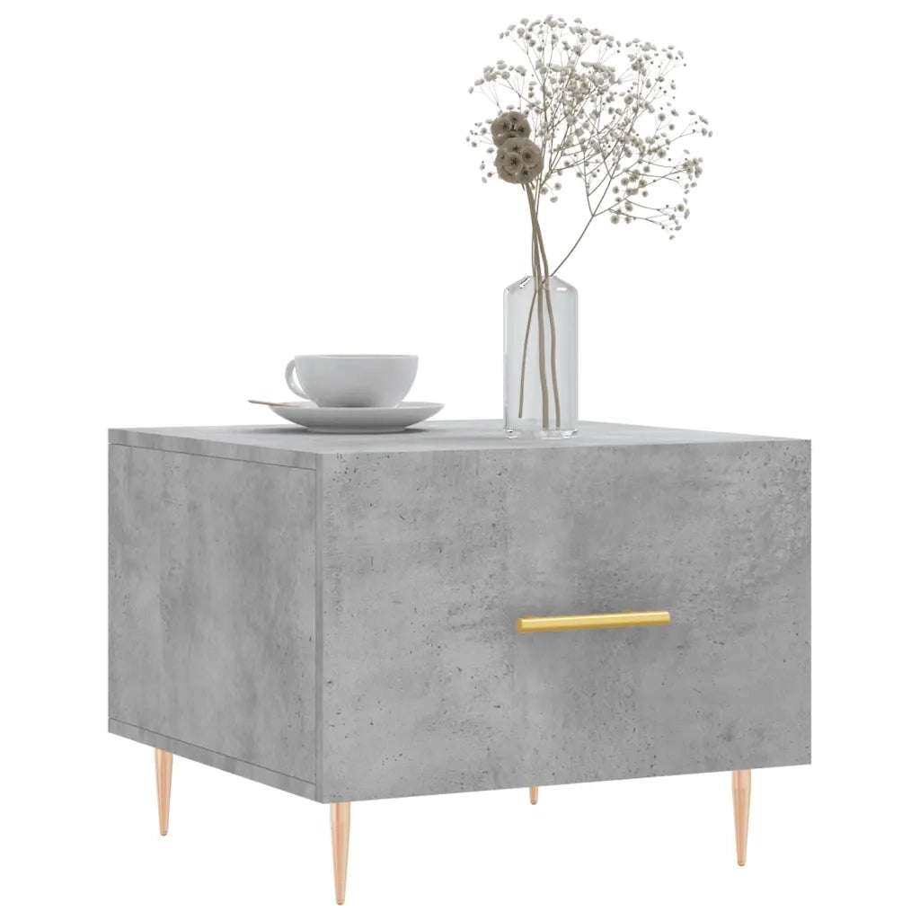 2 pz Tavolini salotto | Tavolino da caff¨¨ | Tavolino da Soggiorno Grigio Cemento 50x50x40 Legno Multistrato