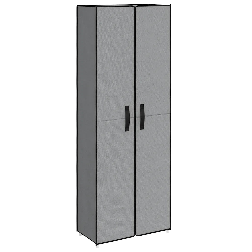 Scarpiera Grigia 60x30x166 cm Tessuto 337259