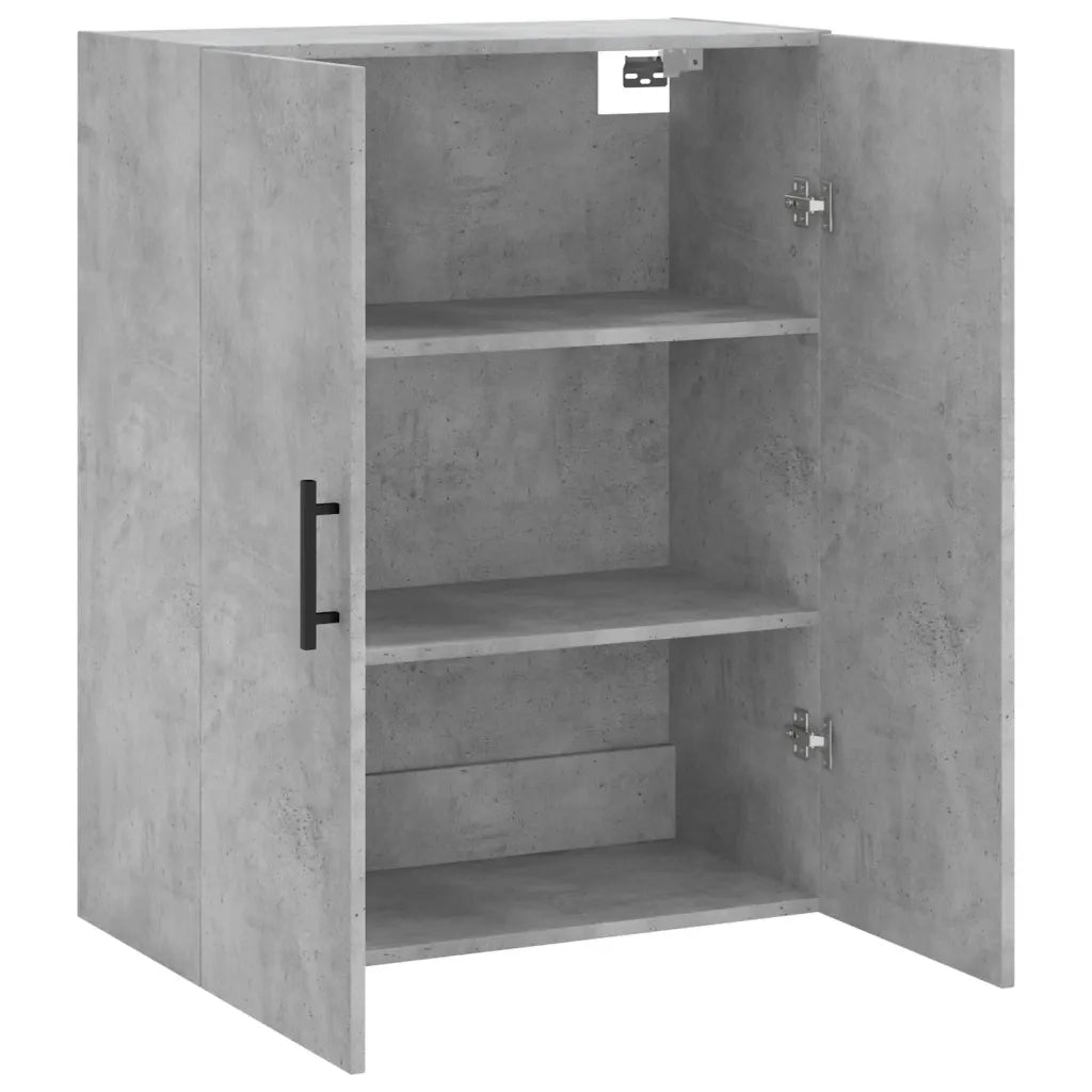 Armadietto a Muro | Mobile a Parete Grigio Cemento 69,5x34x90 cm