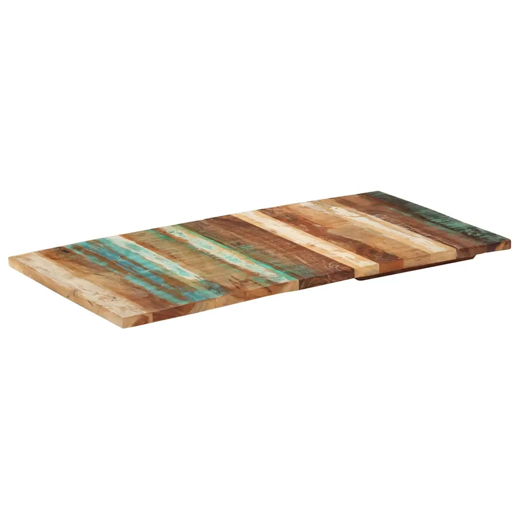 vidaXL Piano Tavolo Rettangolare 60x120 cm 25-27 mm Legno di Recupero