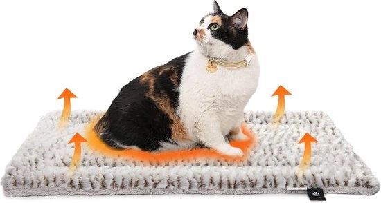 Asciugamano Autoiscalmante per Animali da Casa - 70 x 46 cm - Matrice di Riscaldamento per Gatti e Cani - Asciugamano da Lavare per Inverno