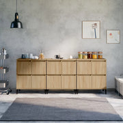 vidaXL Credenze 3pz Rovere Sonoma 60x35x70 cm in Legno Multistrato