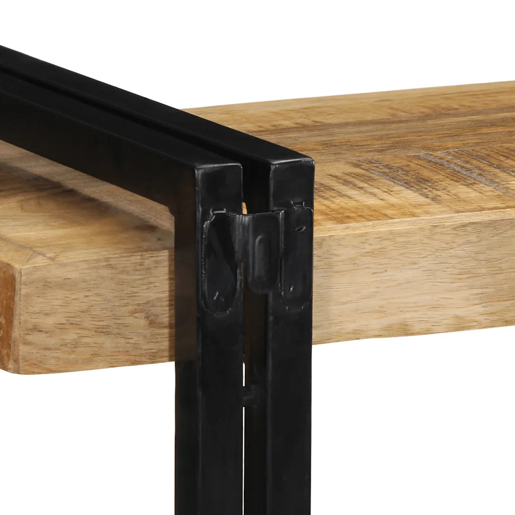 Mensola da Parete 90x33x45 cm in Legno Massello di Mango Grezzo 4017485