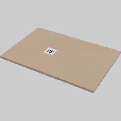 PIATTO DOCCIA RETTANGOLARE EFFETTO PIETRA SABBIA  80x100     MADE IN ITALY