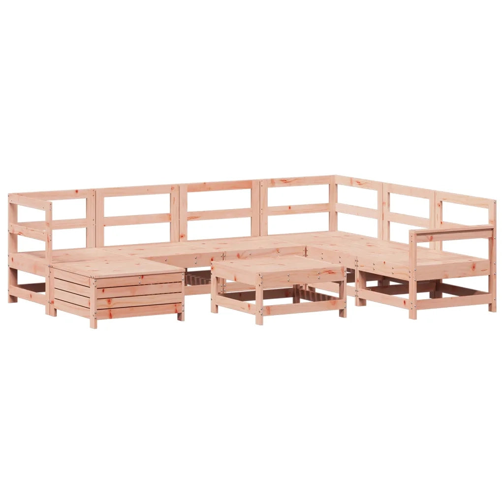 Set Divani da Giardino 8 pz in Legno Massello Abete Douglas 3250574