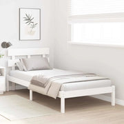 Letto singolo | Letto per adulti | Struttura del letto Bianco 80 x 200 cm Legno massello di pino