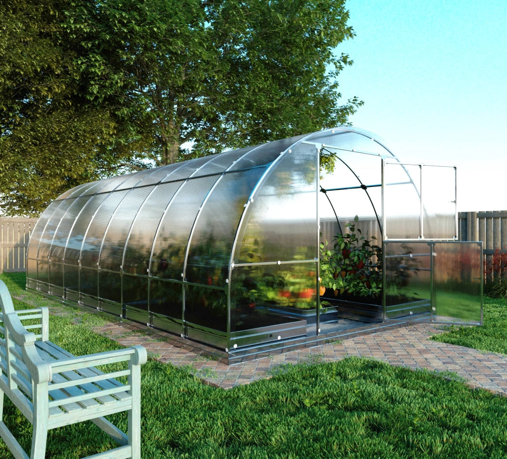 Serra da giardino KLASIKA TUBE 3 x 6 m (18 m²), 4 mm con rivestimento in policarbonato