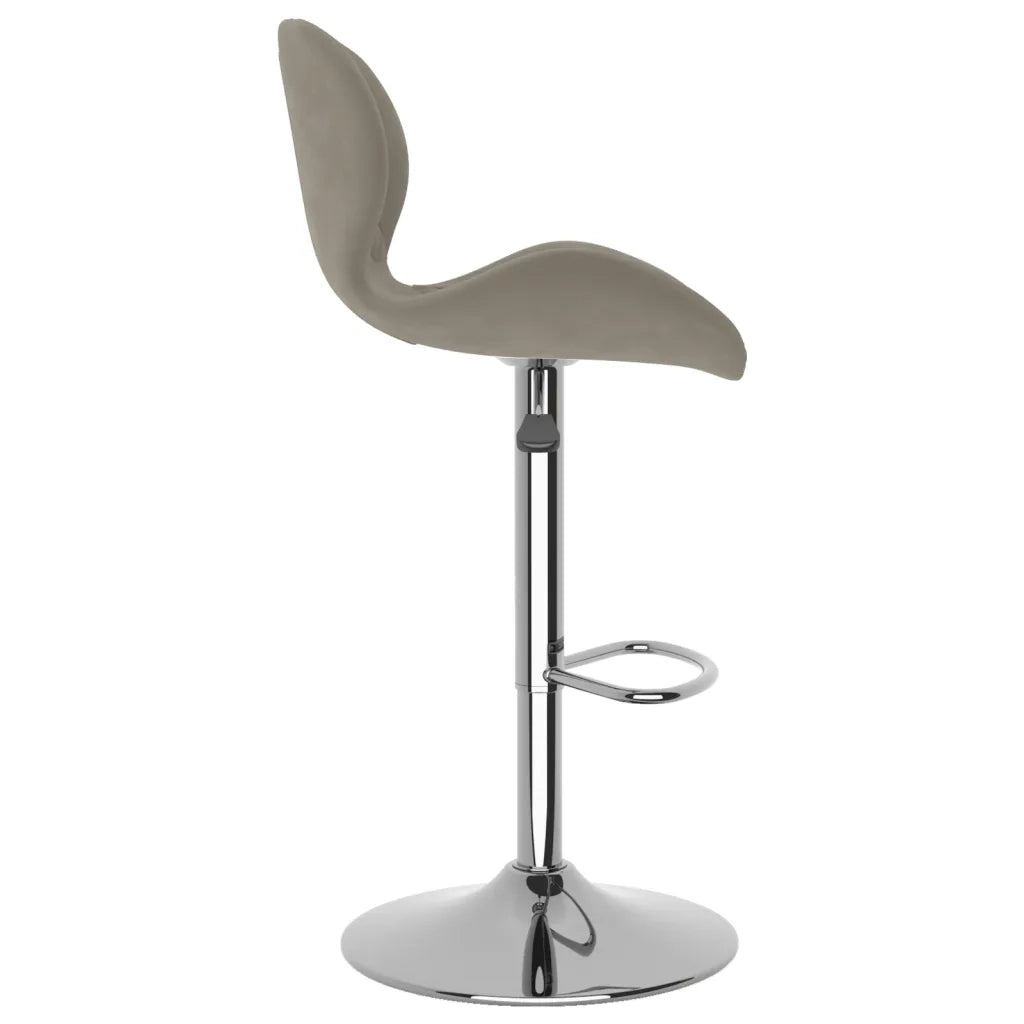 Sgabelli da Bar 2 pz Grigio Chiaro in Velluto cod mxl 55936