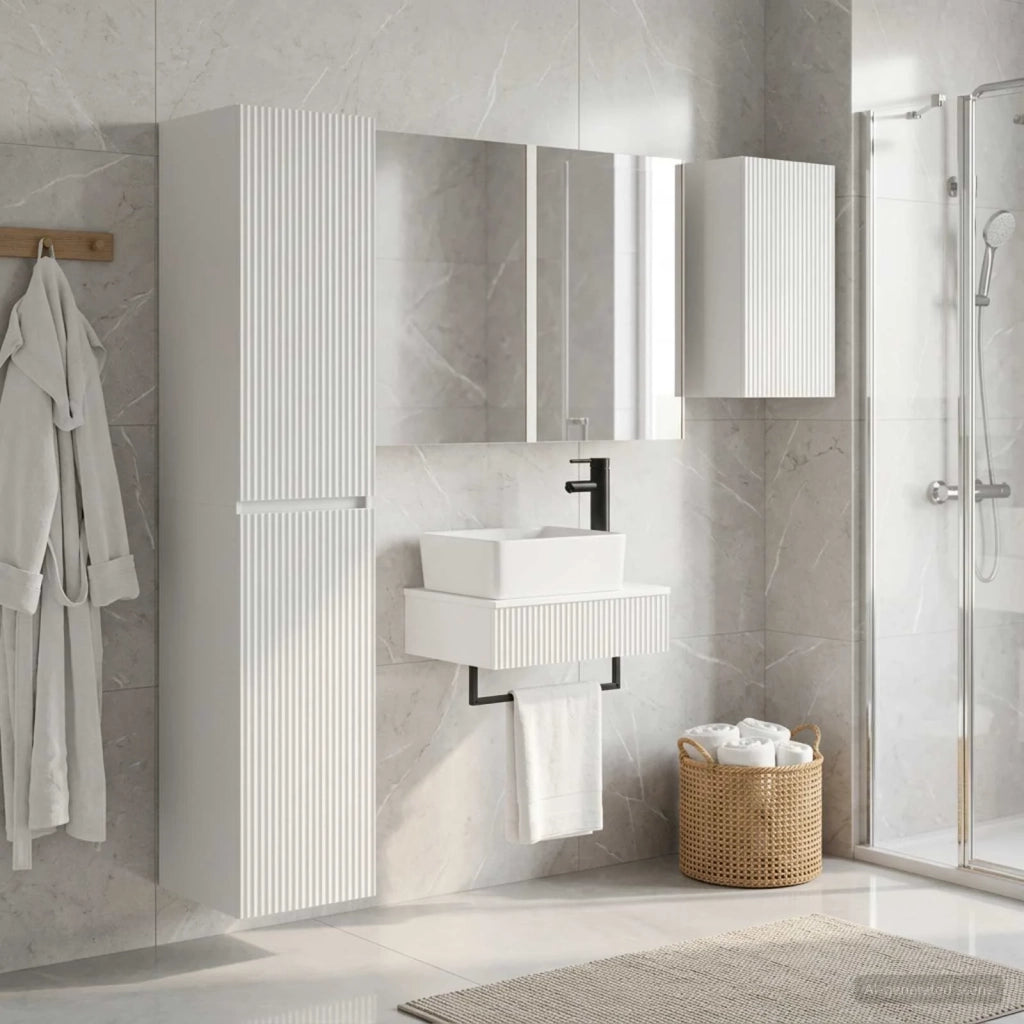 Set di mobili per il bagno 5 pcs Bianco 3407279