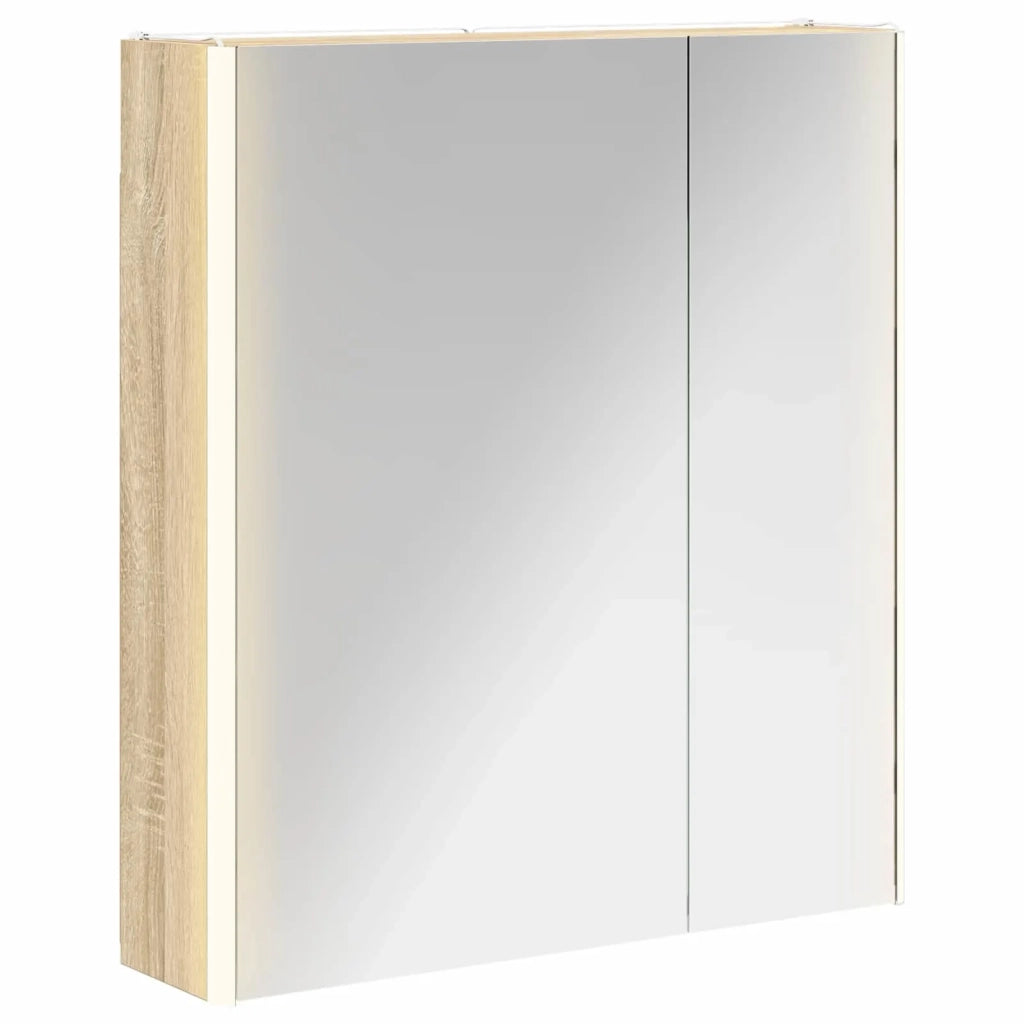 Mobiletto per specchio da bagno Rovere Sonoma