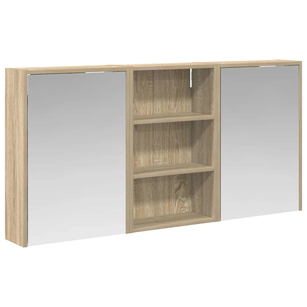Set di Armadi da Bagno con lo scaffale 3 pcs 126 x 16 x 62.5 cm 3403826