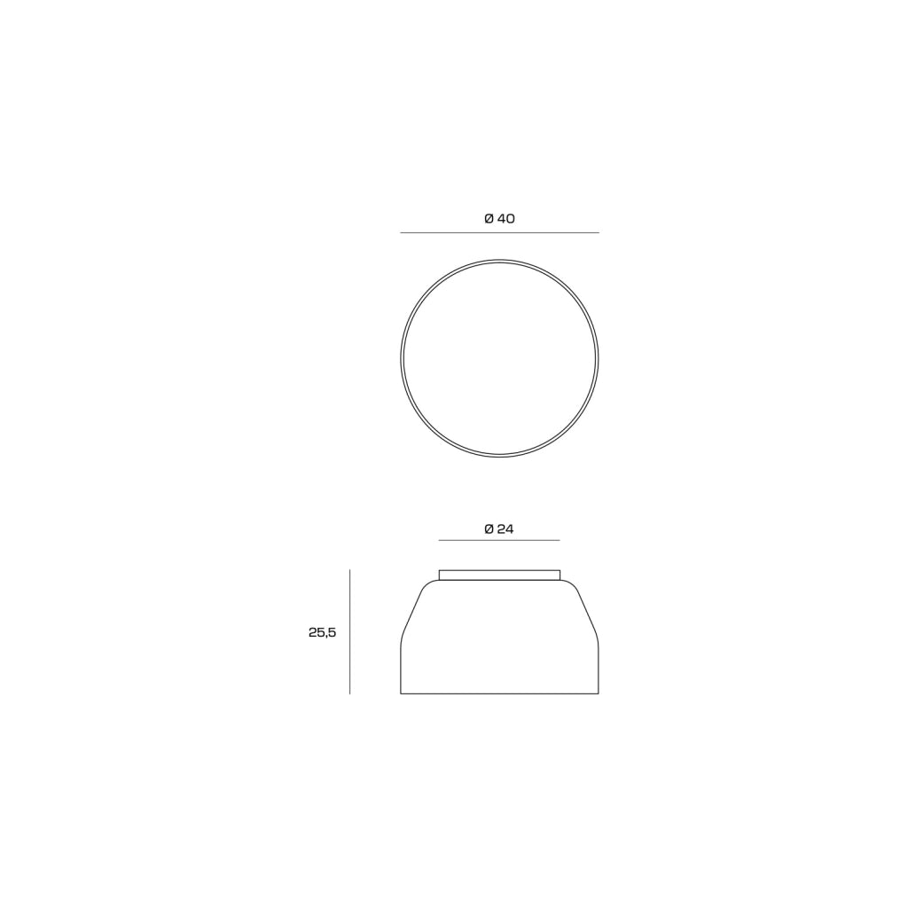 MUG LAMPADARIO DA SOFFITTO MEDIO 3 LUCI IN METALLO ATTACCO E27 D.40CM