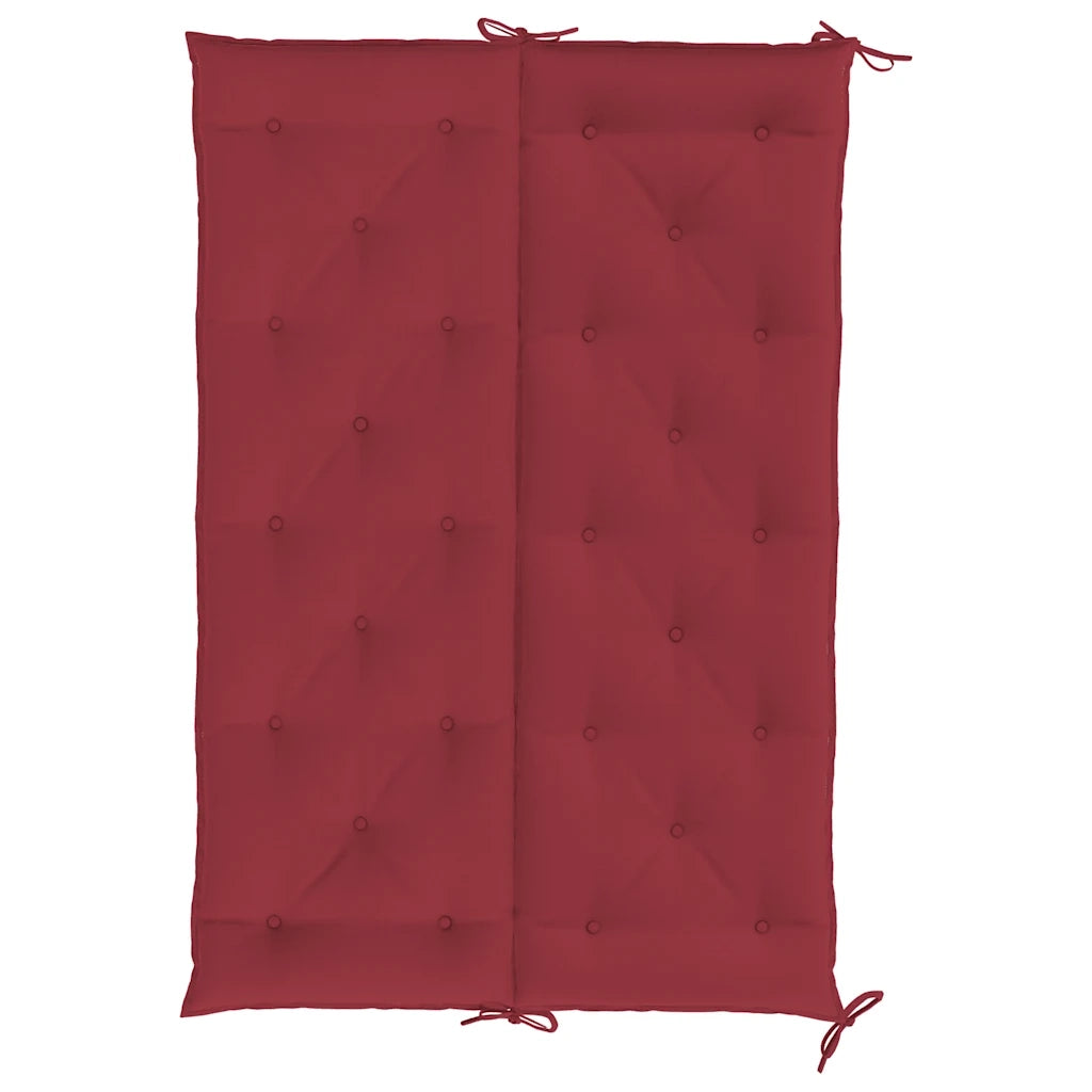 Cuscino per Panca Rosso Vino 150x(50+50)x7cm in Tessuto Oxford