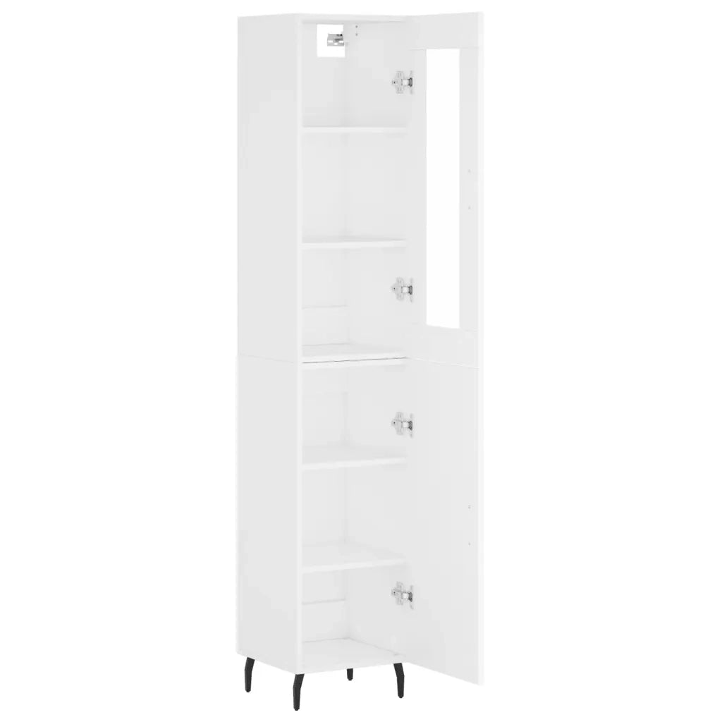 Credenza Bianca 34,5x34x180 cm in Legno Multistrato 3199185
