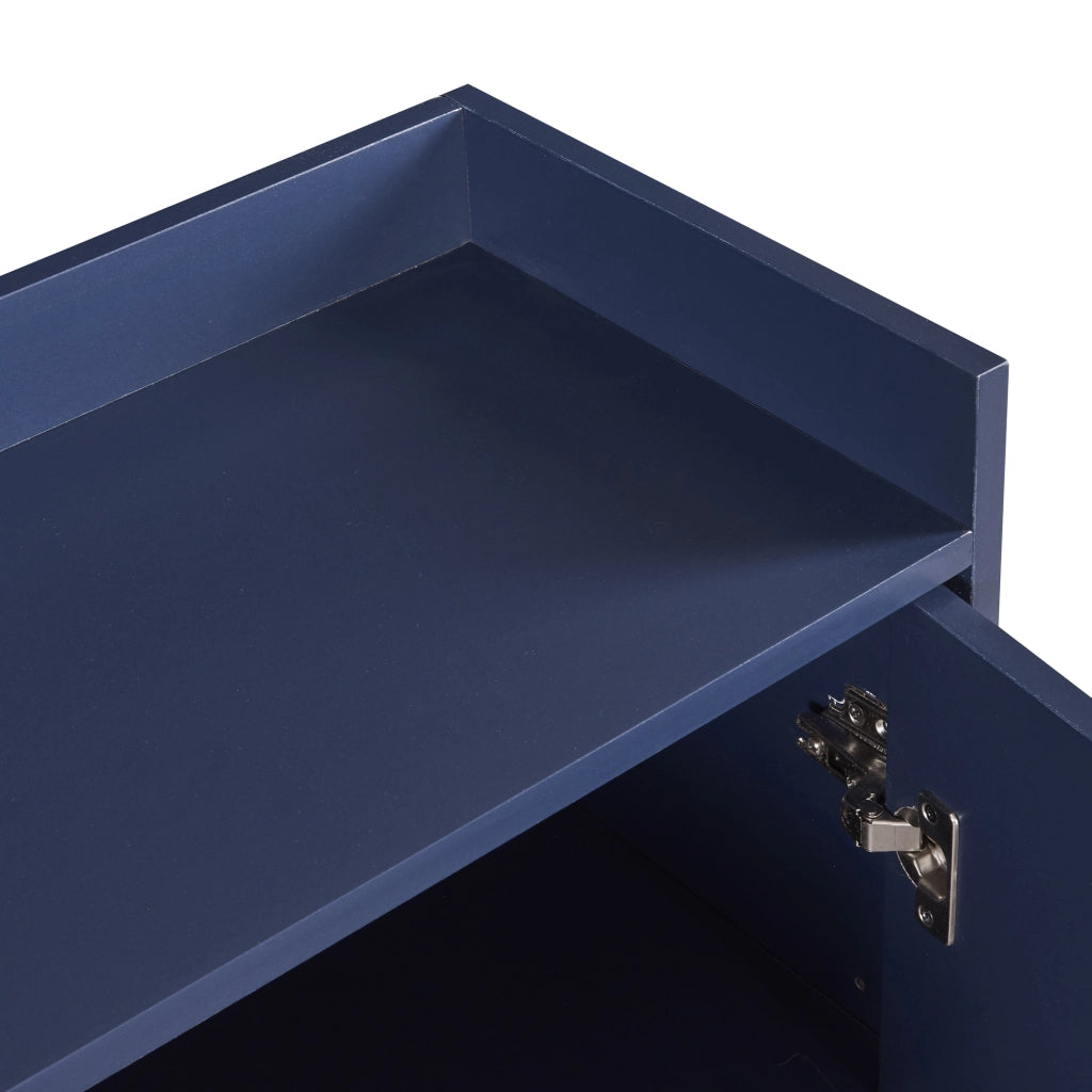 Credenza con 4 ante e 2 ripiani regolabili per cucina e soggiorno 120x30x80 cm bianco