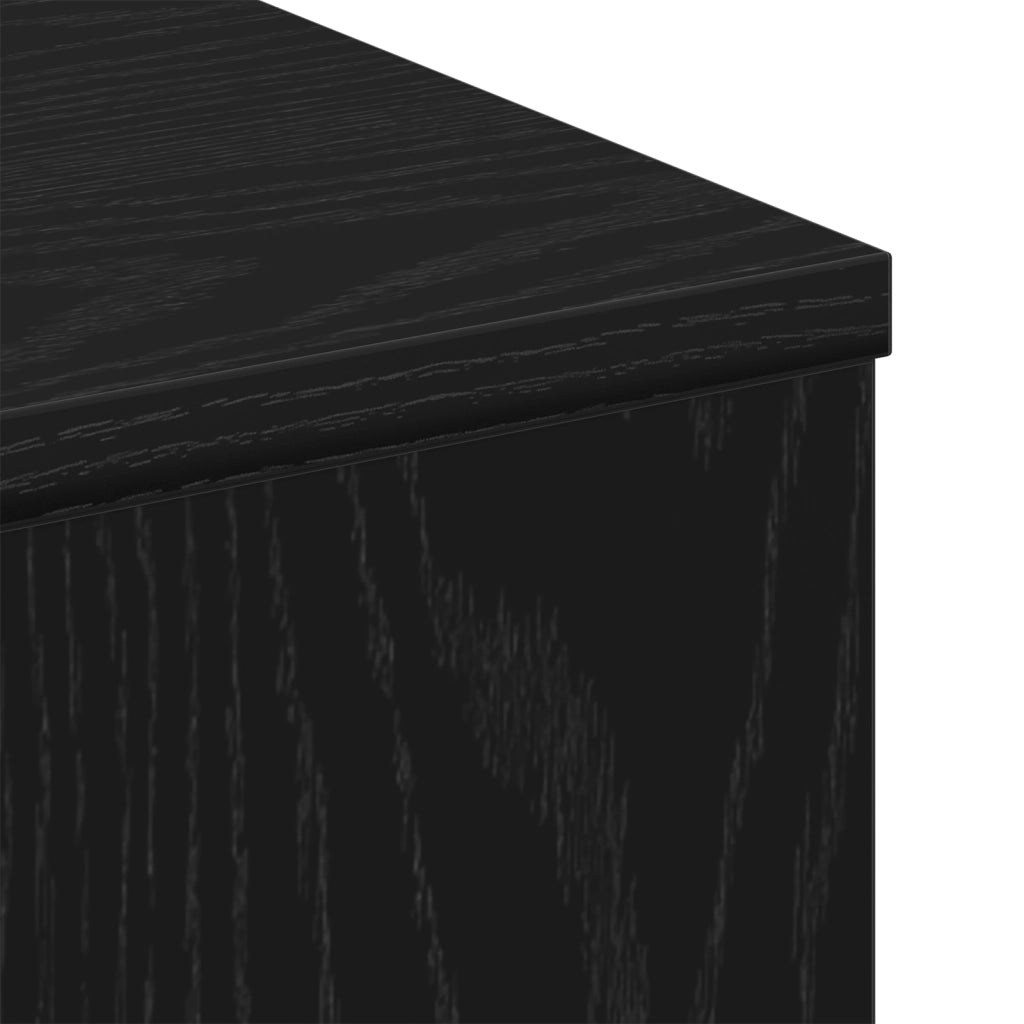 Tavolino da caffÃ¨ Rovere Nero 90x67x33 cm Legno ingegnerizzato