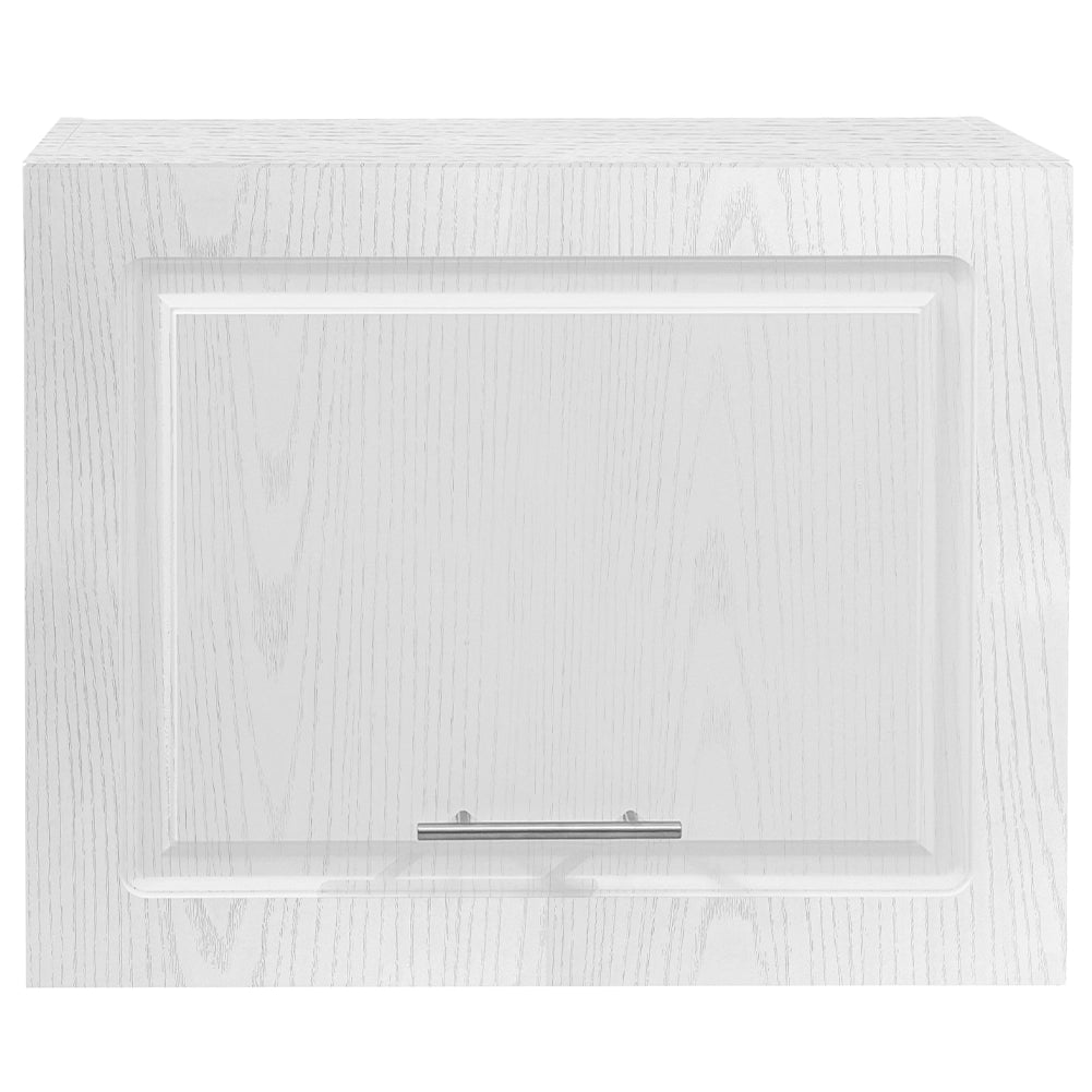 Pensile Cucina Ribaltabile Muro Armadio Sospeso Legno Boiserie Bianco Frassinato