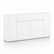 Madia Elegante Con 4 Ante E 1 Cassetto In Melaminico Mobile Contenitore Moderno Per Sala Da Pranzo E Soggiorno 170 X 85 X 40 Cm Bianco