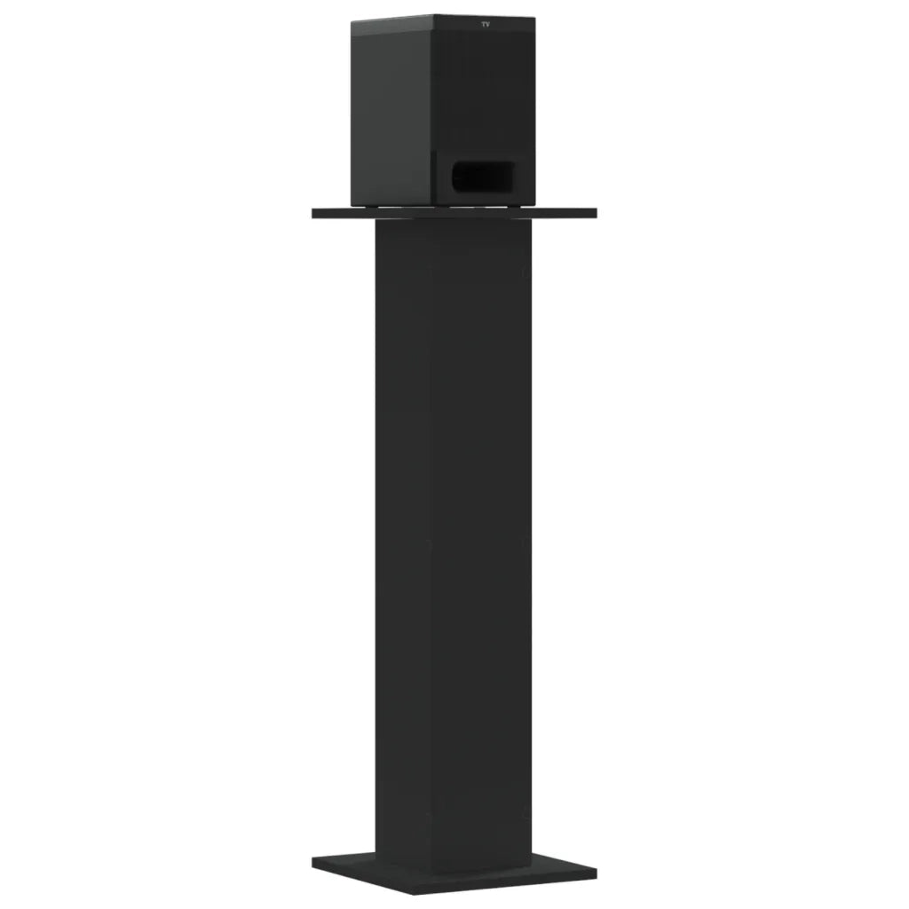 Supporti Altoparlanti 2 pz Neri 30x30x95cm in Legno Multistrato CFW9394811