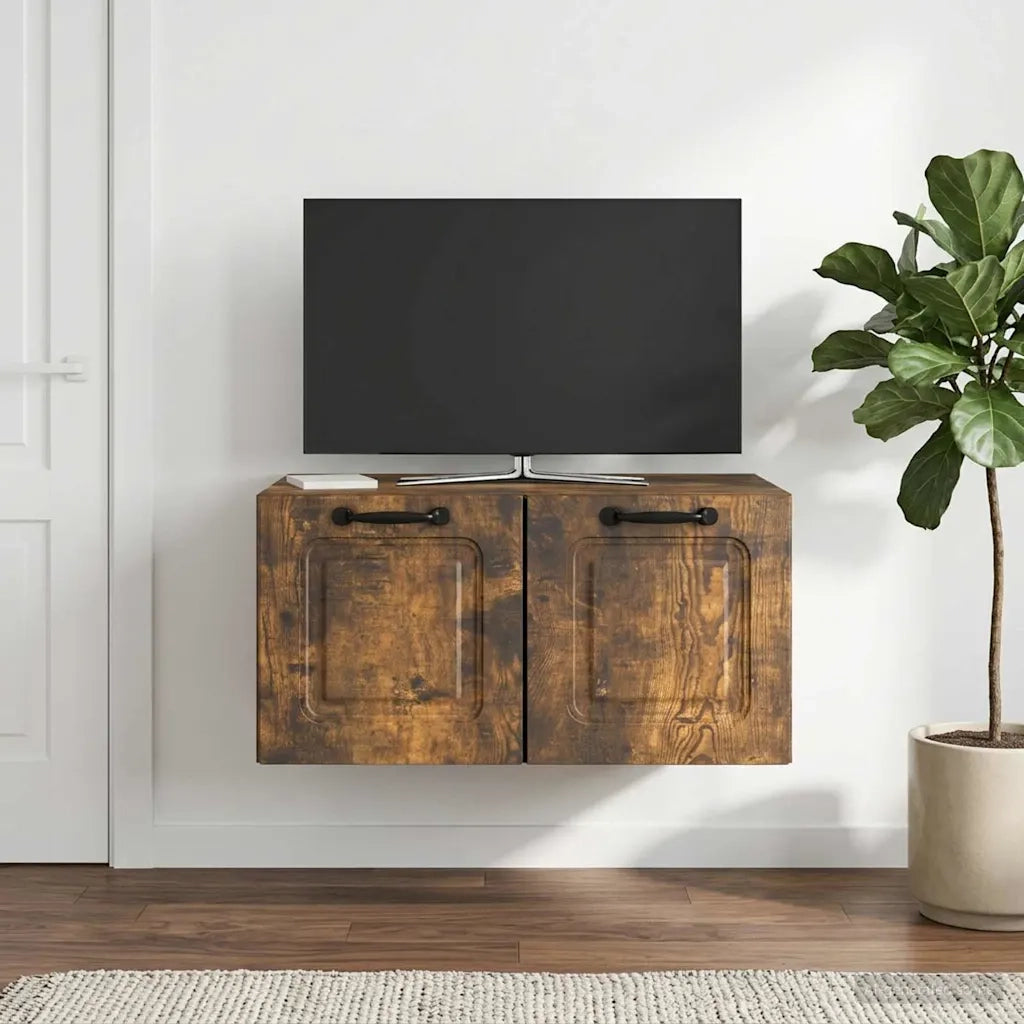 Mobile Porta TV da Muro Rovere Fumo 59,5 x 41 x 30 cm 899360