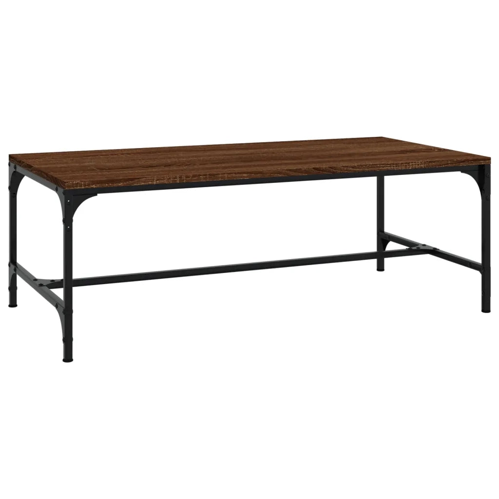 Tavolino da Salotto Rovere Marrone100x50x35cm Legno Multistrato 819391