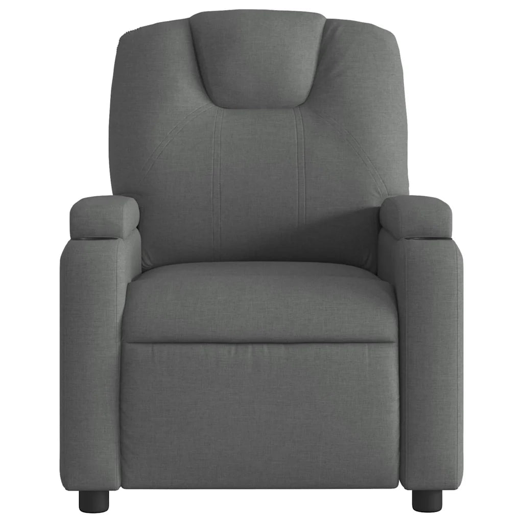 Divano Sedia-Poltrona reclinabile in tessuto grigio scuro 656862