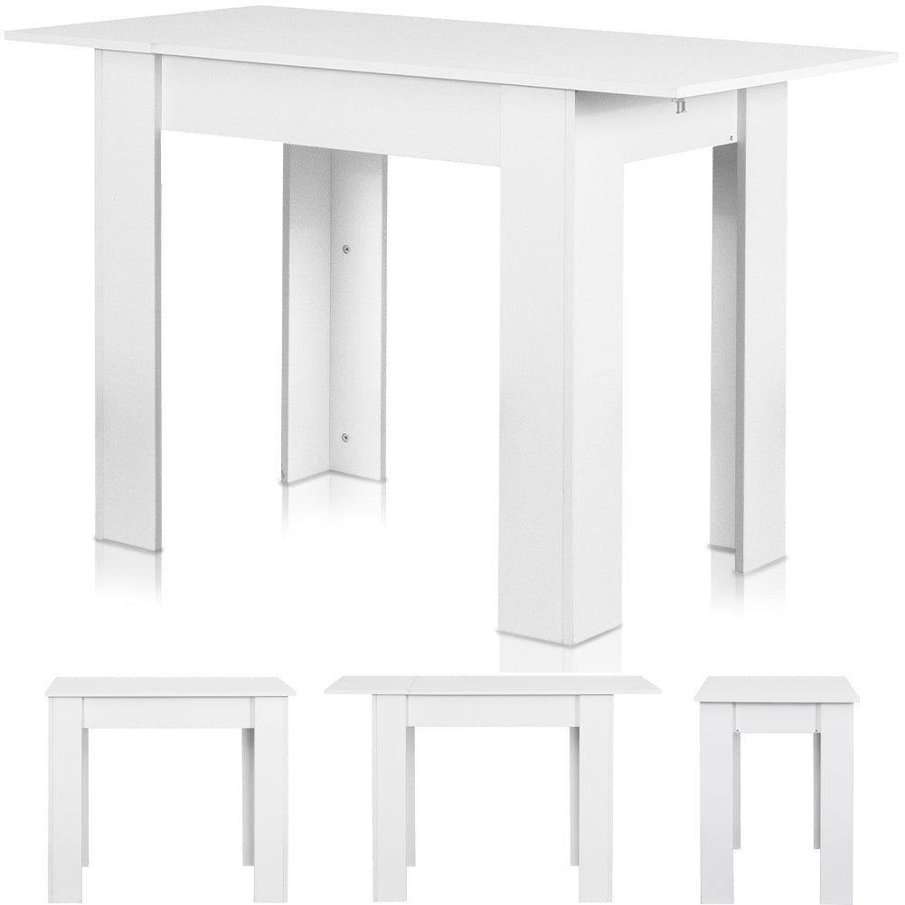 Tavolo Allungabile Cucina Sala Pranzo  da 90 a 120 x60x78cm Bianco Estensibile