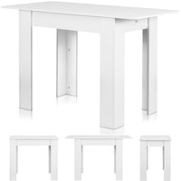 Tavolo Allungabile Cucina Sala Pranzo  da 90 a 120 x60x78cm Bianco Estensibile