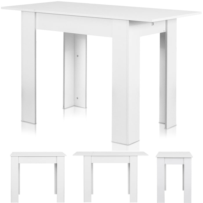 Tavolo Allungabile Cucina Sala Pranzo  da 90 a 120 x60x78cm Bianco Estensibile