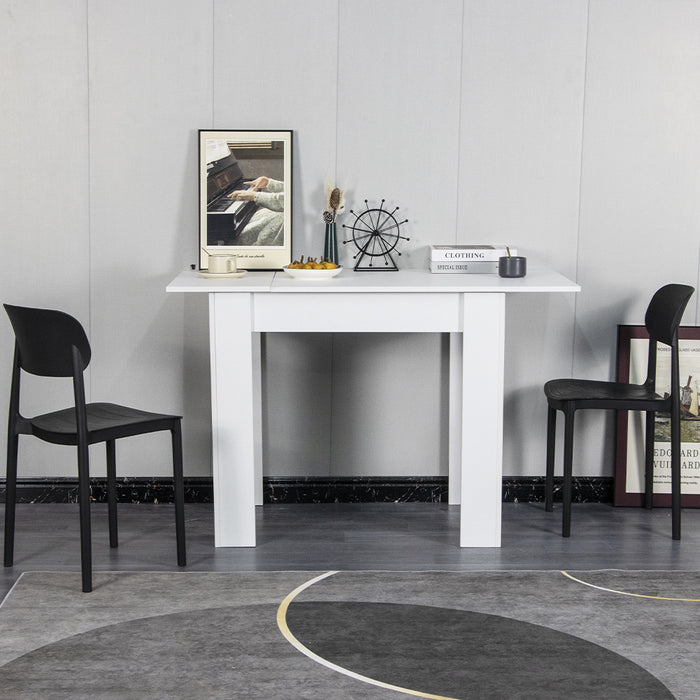 Tavolo Allungabile Cucina Sala Pranzo  da 90 a 120 x60x78cm Bianco Estensibile