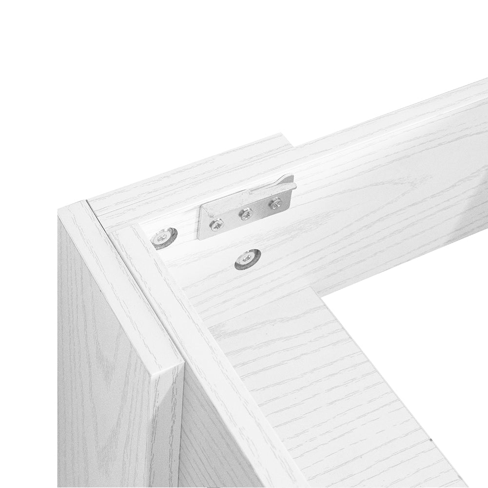 Tavolo Allungabile Cucina Sala Pranzo da 90 a 120cm Bianco Frassinato Estensibile