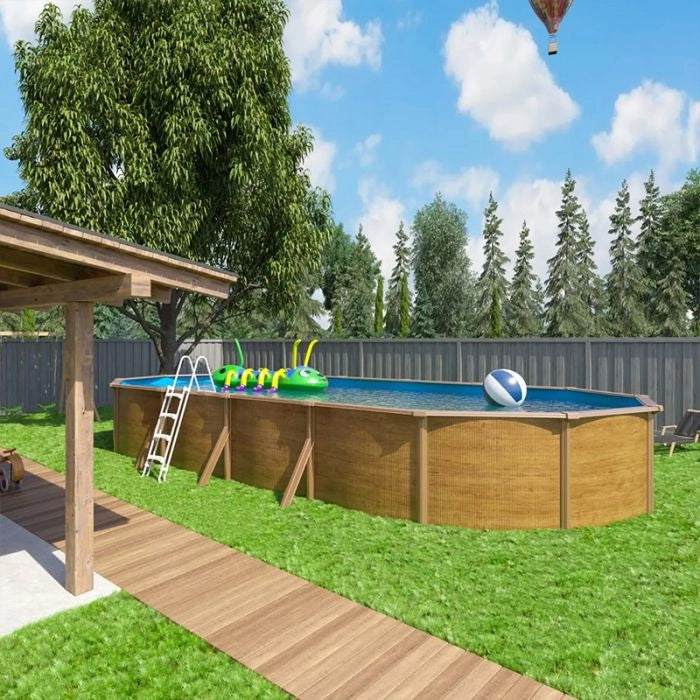 Piscina Fuori Terra Steelwood - 10,05 X 5,50 X H.1,20 M - Kit Base