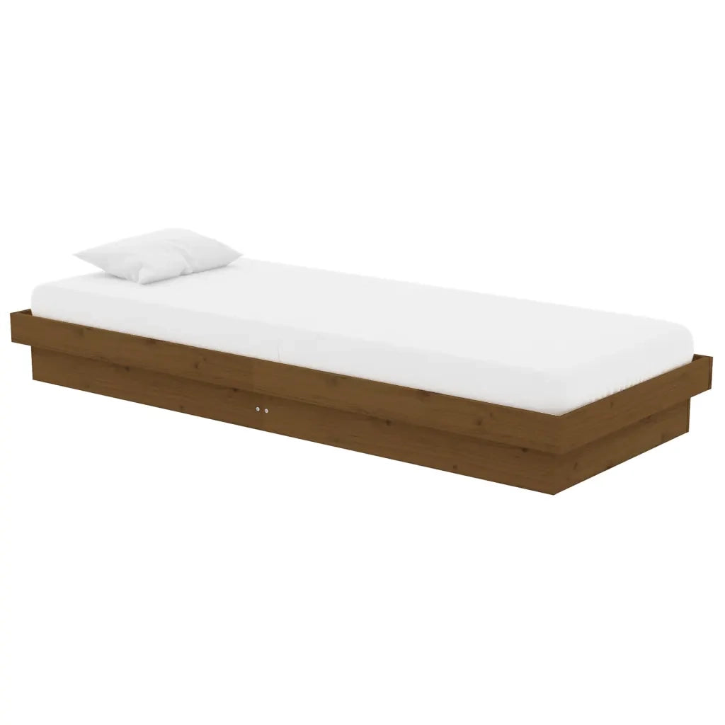 Giroletto senza Materasso-Struttura Letto Ambra Small Single in Legno Massello
